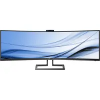 Philips P Line Curved SuperWide-LCD-Display im Format 32:9 499P9H/00, 124 cm (48.8"), 5120 x 1440 Pixel, UltraWide Dual Quad HD, LCD, 5 ms, Schwarz