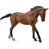 Collecta Deluxe Braune Vollblutstute Figur Maßstab 1:12