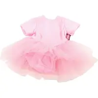 Götz 3402472 Baby Puppenbekleidung Ballettanzug Gr. M - Dress für die kleinen Ballerinas - rosanes Balletkleidchen für Babypuppen von 42 - 46 cm
