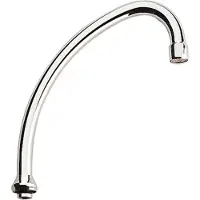 GROHE Atlanta Rohrauslauf DN 15 Auslasdung 185 mm für Spültisch-/Spültisch-Standventil chrom - 13070000