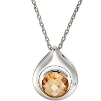 Orphelia Damen-Anhänger Sterling-Silber 925 mit Kette – Silber ZH-4626