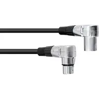 Omnitronic 30220630, XLR (3-pin), Männlich, XLR (3-pin), Weiblich, 1,5 m, Schwarz