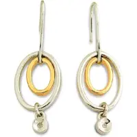 Orphelia Damen-Ohrhänger Sterling-Silber 925, Silber/Gold, ZO-5705