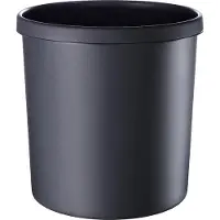 Helit Papierkorb 18 l schwarz schwer entflammb.