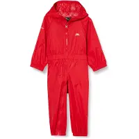 Trespass Kinder Button Regenanzug, Red, 2/3 Jahre