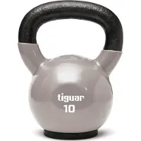 Tiguar Vinyl Kettlebell – kraftvoll, farbcodiert & bodenschonend, Gewicht:10 Kg