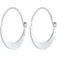 Elli Ohrringe Creolen Ohrhänger Geo Look Basic 925 Silber Elli Silber