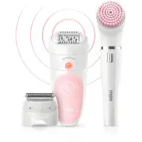 Braun Silk-épil 5 Wet&Dry 81683689, Weiß, Pink, 28 Pinzette, LED, 1 SensoFoil, Akku, 100 - 240V