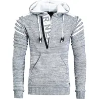 Rusty neal 1/2 Zip Grobstrick Future Kapuzen-Pullover