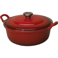 Le Creuset Faitout / Bratentopf 28 cm, 4,9 l rot