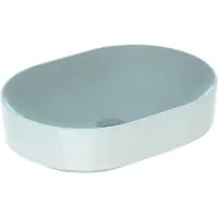 Geberit Aufsatzwaschtisch VariForm 55x40cm, o HL, o ÜL, ellipt., we. K-Tect