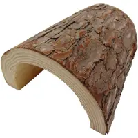 Komodo Terrariendekoration Schuilhut XL 21 x 28 cm Holz braun