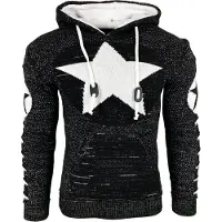 Rusty neal Grobstrick Comic Kapuzen-Pullover