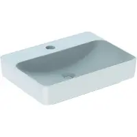 Geberit Aufsatzwaschtisch VariForm 60x45cm, m HLB, o ÜL, recht., we. K-Tect