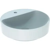 Geberit Aufsatzwaschtisch VariForm d 45cm, m HLB, o. ÜL, rd, we. K-Tect