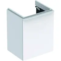 Geberit Waschtischunterschrank Smyle Square Türanschlag links für Handwaschbecken 49,2 cm weiß 500.364.00.1