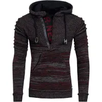 Rusty neal 1/2 Zip Grobstrick Future Kapuzen-Pullover