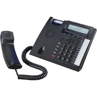 AGFEO T 18, Analoges Telefon, Freisprecheinrichtung, 99 Eintragungen, Schwarz