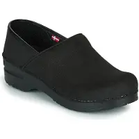 Sanita Medizinischer Clog Original Prof Textured Oil Schwarz Damen-Schuhgröße 36