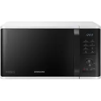Samsung MG23K3515AW Mikrowelle mit Grill, flache Oberfläche, schnelles Auftauen, 800 W, weiß