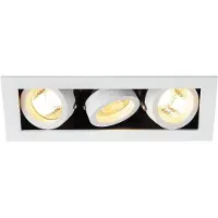 SLV 115531 KADUX 3 GU10 Downlight eckig mattweiss max. 3x50W