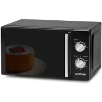 G3ferrari G3 Ferrari Allblack, Arbeitsplatte, Kombi-Mikrowelle, 20 l, 700 W, Drehregler, Schwarz