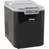 Weasy KW12 Eiswürfelmaschine/ 12 kg Eiswürfel pro Tag / 1,5 Liter / Wasserstandsanzeige / schwarz