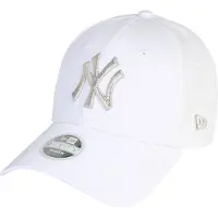 New Era 9Forty Damen Cap - Metallic New York Yankees Weiss