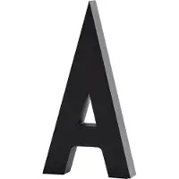 Design Letters Hausbuchstaben/Hausnummer Edelstahl Schwarz | 5cm/10cm | Türnummer | Straßennummer | Türschild Personalisiert | Befestigungsschrauben & Klebeband sind separat erhältlich | Größe 5cm I