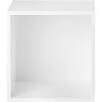 Muuto Stacked Regalsystem / Mittel mit Rückwand Weiß