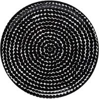 Marimekko Tablett Räsymatto Weiß-Schwarz (31cm)