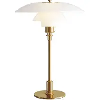Louis Poulsen PH 3½-2½ Glastischlampe Messing