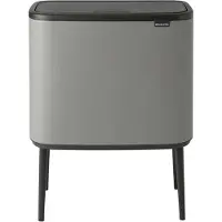 Brabantia Bo Touch Bin Mülleimer 11 + 23 L - Mineral Concrete Grey
