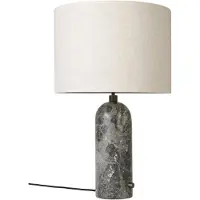 Gubi Gravity Tischleuchte Large Grau Marmor/Canvas - , dimmbar, Beige, für Wohnzimmer, Marmor