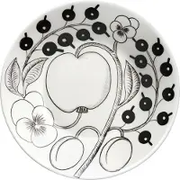 Arabia Untertasse "Paratiisi" in Schwarz/ Weiß - Ø 16,5 cm - onesize
