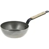 De Buyer Mineral B Bois, Rund, Allzweckpfanne, Edelstahl, 2,5 l, Holz, 24 cm
