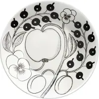 Arabia Untertasse "Paratiisi" in Schwarz/ Weiß - Ø 14 cm - onesize