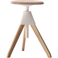 Magis - Jerry The Wild Bunch Hocker (50-66 cm), Buche / weiß