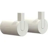 Frost - Nova 2 Wandhaken, Ø 16 x T 27 mm, weiß (2er-Set)