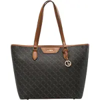 L.credi Handtasche Filiberta Shopper Brown dunkelbraun