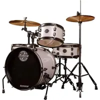 Ludwig Pocket Kit von Questlove Weißer Glitzer mit kostenlosen Lektionen