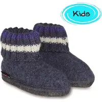 Iesse Schuh Haflinger Schuhe Kinder Hausschuhe Hüttenschuhe Wolle Paul jeans 631051-0-72, Größe:30 EU, Farbe:Blau