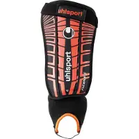 Uhlsport Schienbeinschützer Flex Plate Black/Fluo Red L - Größe:L