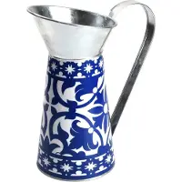 Esschert Design Portugiesischer Krug, Blau und Weiß