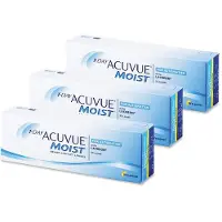 Acuvue 1-Day Moist for Astigmatism (90er Packung) Tageslinsen (-2.25 dpt, Zyl. -2.25, Achse 10 & BC 8.5) mit UV-Schutz für Allergiker