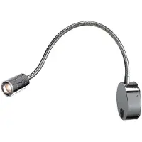 SLV Dio Flex Plate 146682 LED wall light Built-in LED 1 W LED (monochrome) Chrome