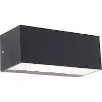 QAZQA Moderne Wandleuchte Schwarz mit Lichteffekt IP54 Houks