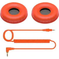 Pioneer DJ HC-CP08 Ohrpolster für Kopfhörer HDJ-CUE1-HDJ-CUE1BT Orange Orange