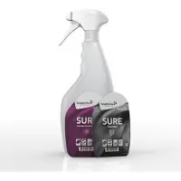 Diversey Triggersprayflasche, Flasche mit SURE Cleaner Desinfectant Spray Label + SURE Descaler Label | Flasche (1 Stück)