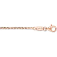 Engelsrufer Collierkettchen "Erbskettengliederung, 2,1 mm breit" Gr. 50, rosa (roségoldfarben), Halsketten, Damen, 50, Silber 925 (Sterlingsilber), B: 2,1mm, Collierkettchen, B:2,1mm